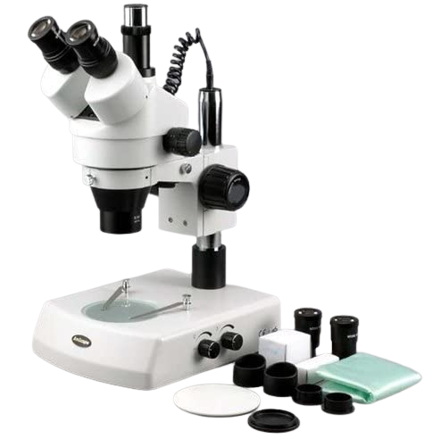 Amscope SM-2TZ-5M 3.5X - 90X Stereo Zoom Microscope with Dual Halogen Lights Plus 5MP Camera New