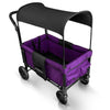 WonderFold Baby W1 Multi-Function Folding Double Stroller Wagon with Removable Canopy Cobalt Violet New