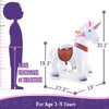 PonyCycle Ux304 Ride On White Unicorn Small New