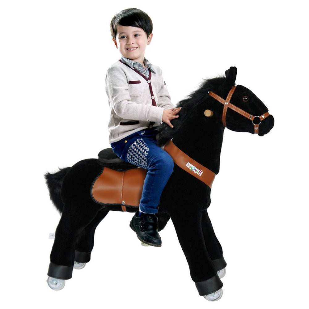 PonyCycle x Vroom Rider VR-N3183 Ride-on Black Horse For for 3-5 Year Olds New