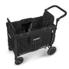 WonderFold Baby W2 Multi-Function Folding Double Stroller Wagon with Removable Canopy and Seats Black New