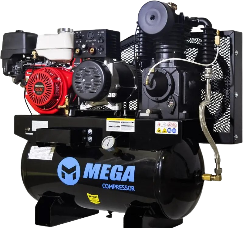 Mega Compressor MP-13030HWG 3-in-1 Air Compressor Welder Generator 30 Gallon 13 HP Honda Electric Start New