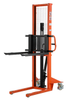 Tory Carrier MSF1163 Manual Pallet Stacker with Adjustable Forks 1100 lbs. 63" Lifting Height New