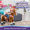 PonyCycle Ux324 Ride On Horse Brown Small New