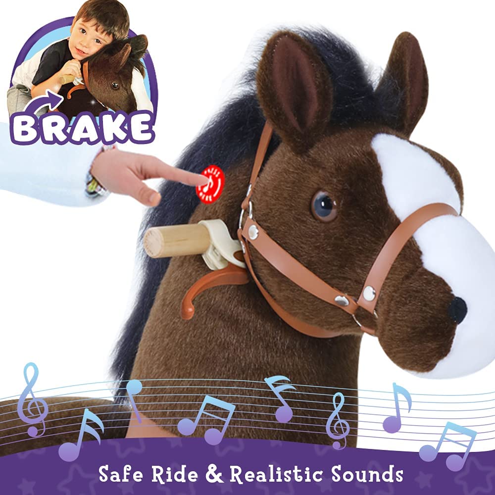 PonyCycle Ux421 Ride On Horse Chocolate Medium New