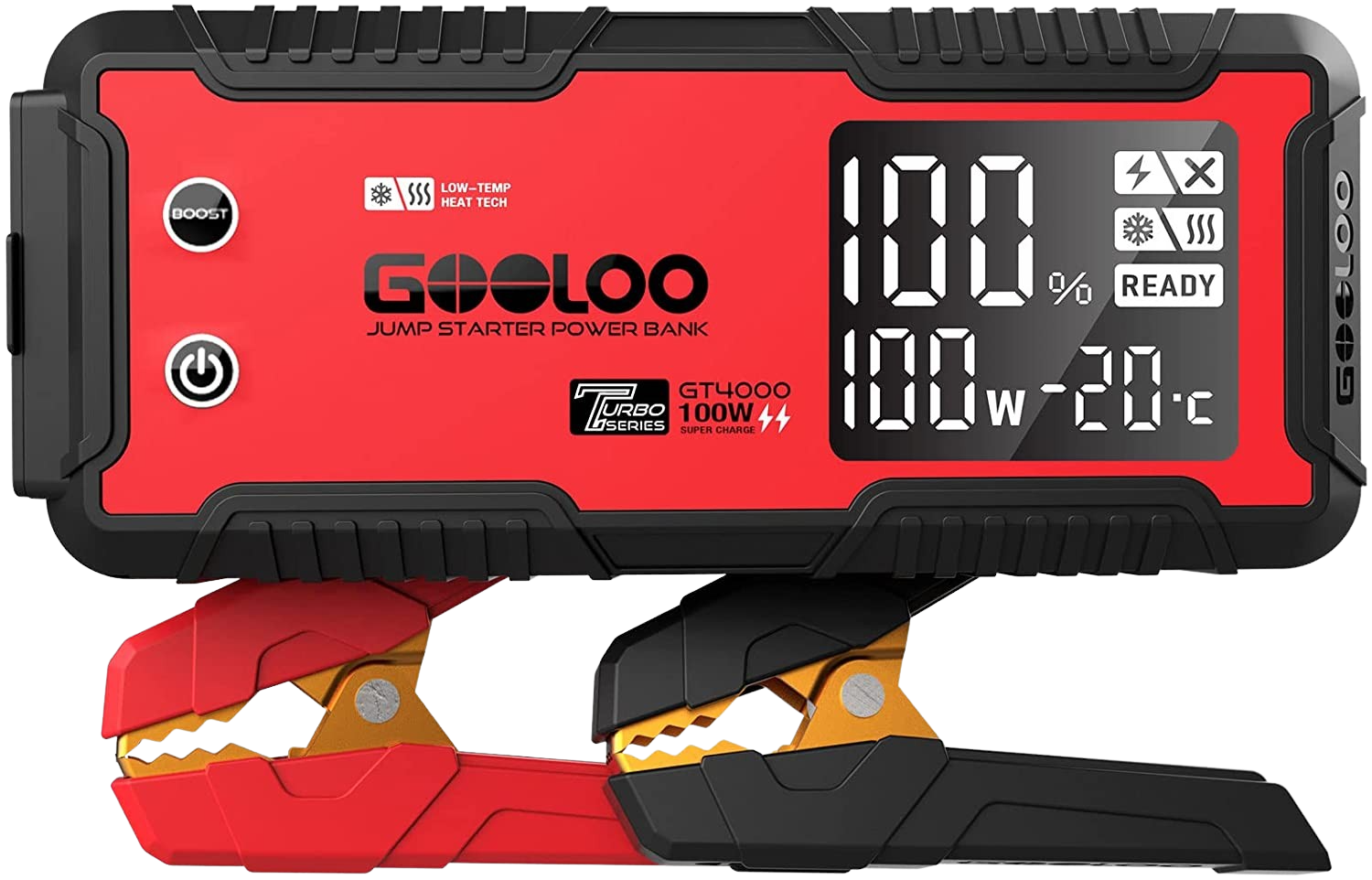 GOOLOO GT4000S Car Jump Starter 26800mAh Power Bank 12V Engine Box Charger New