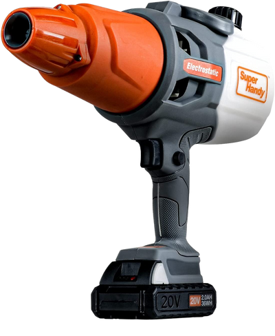 Super Handy GUT057 20V 45 Oz Handheld Electrostatic Sprayer and Disinfectant Fogger New