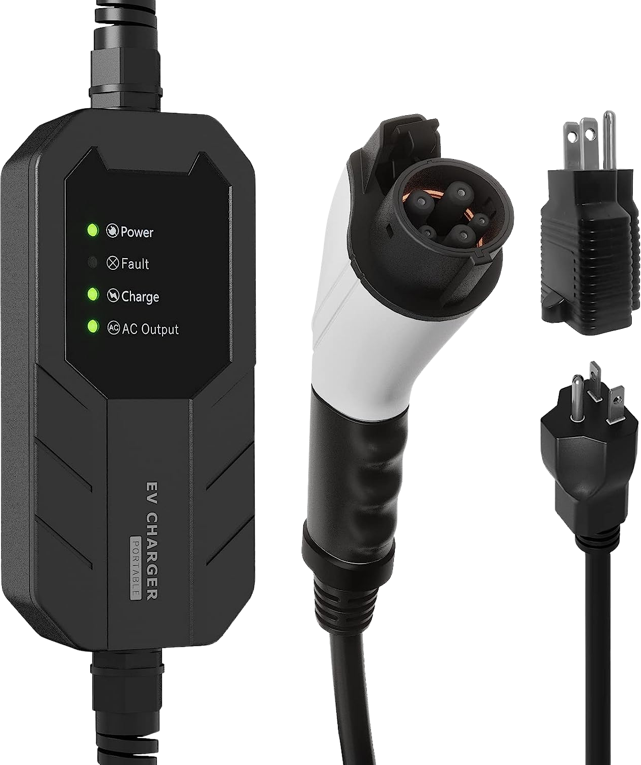 Megear Skysword Ⅱ Level 1-2 EV Charging Station 100-240V 16A 25FT Portable EVSE NEMA 6-20 Plug with NEMA 5-15 Adapter New