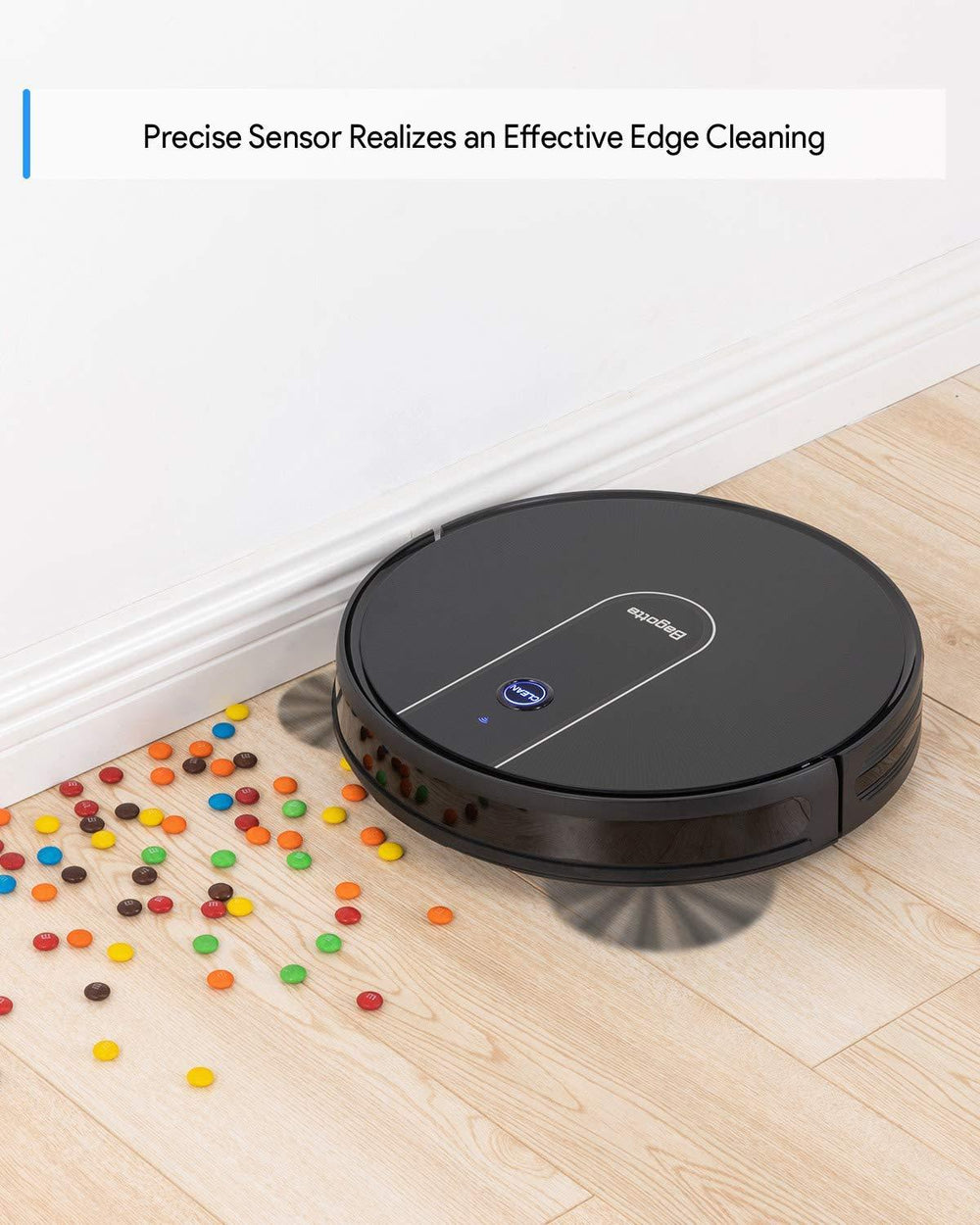 Bagotte BG700 1600PA Wi-Fi Robotic Vacuum Cleaner New