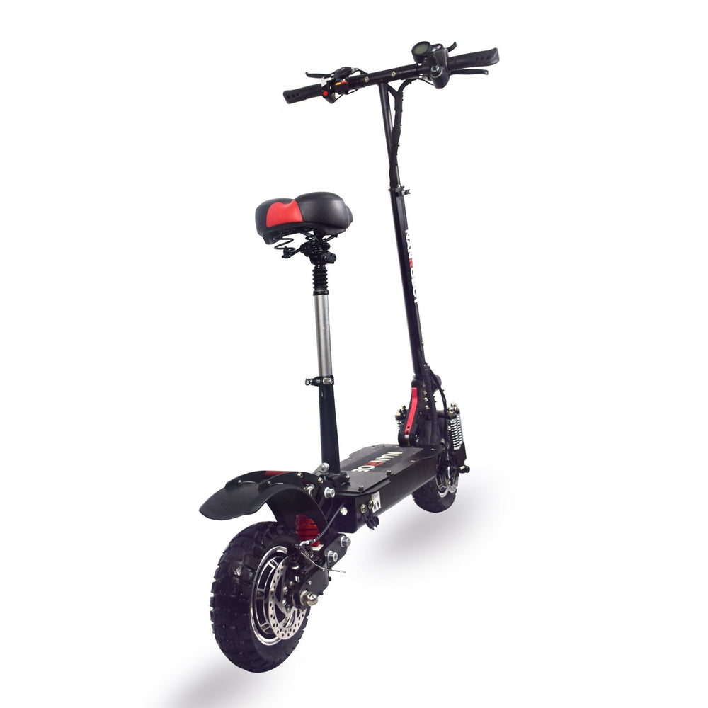 NanRobot D4+2.0 Foldable Lightweight 10" Tires 2000W 23.4ah 52V 28+ MPH Electric Scooter Black New