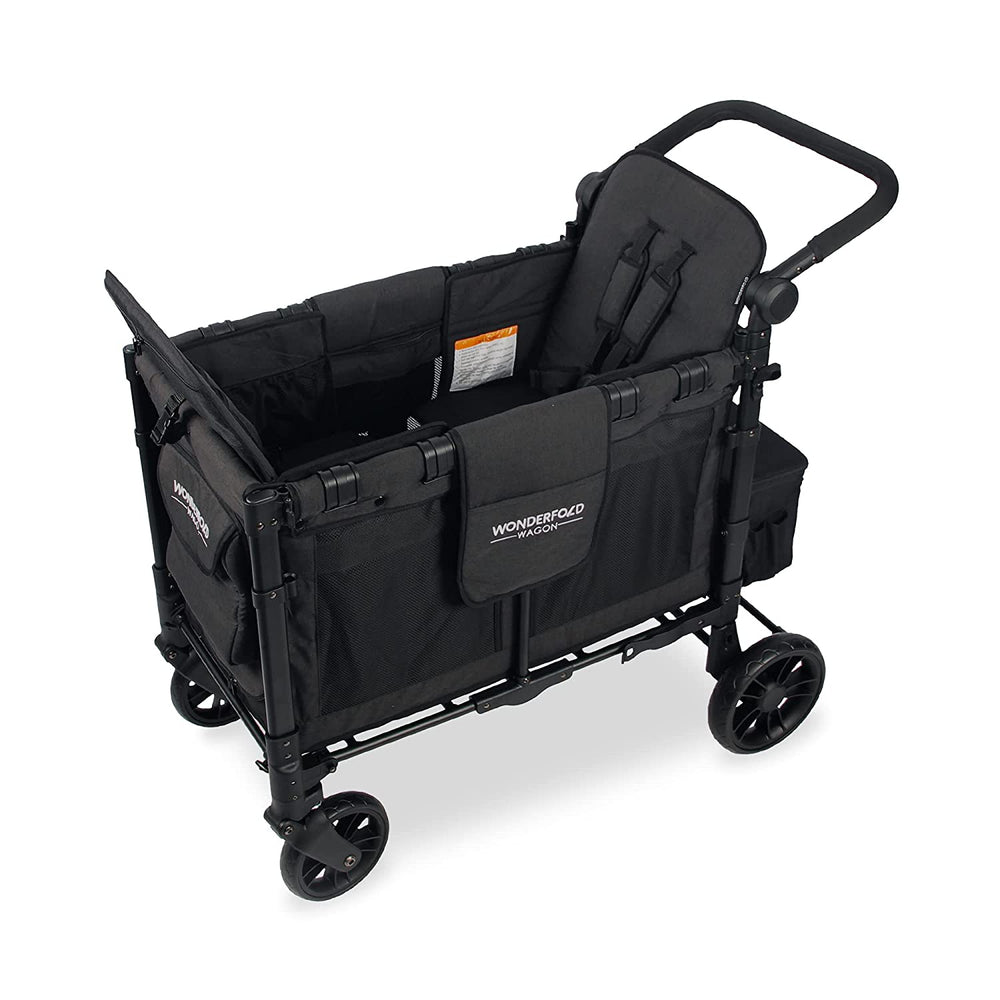 WonderFold W2 Elite Push/Pull 2-Passenger Stroller Wagon Black New