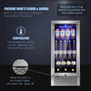 Antarctic Star W74C 15 Inch Beverage Refrigerator with Digital Memory Temperature Control New