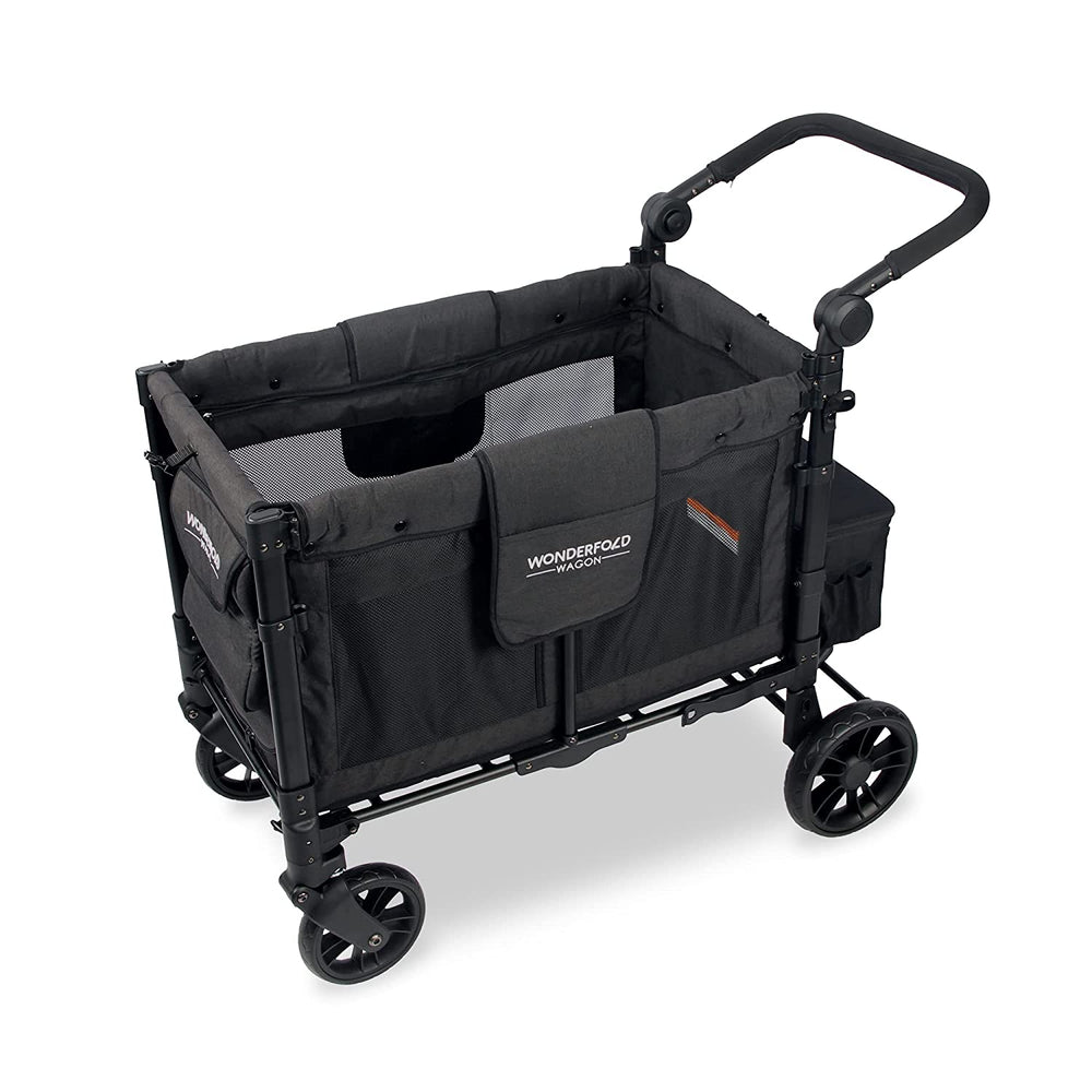 WonderFold W2 Elite Push/Pull 2-Passenger Stroller Wagon Black New