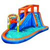 BANZAI 90325 Plummet Falls Adventure Slide Inflatable Water Park Multicolor New