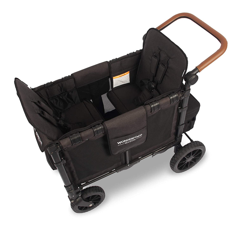 WonderFold W2 Luxe Push/Pull 2-Passenger Stroller Wagon Black New