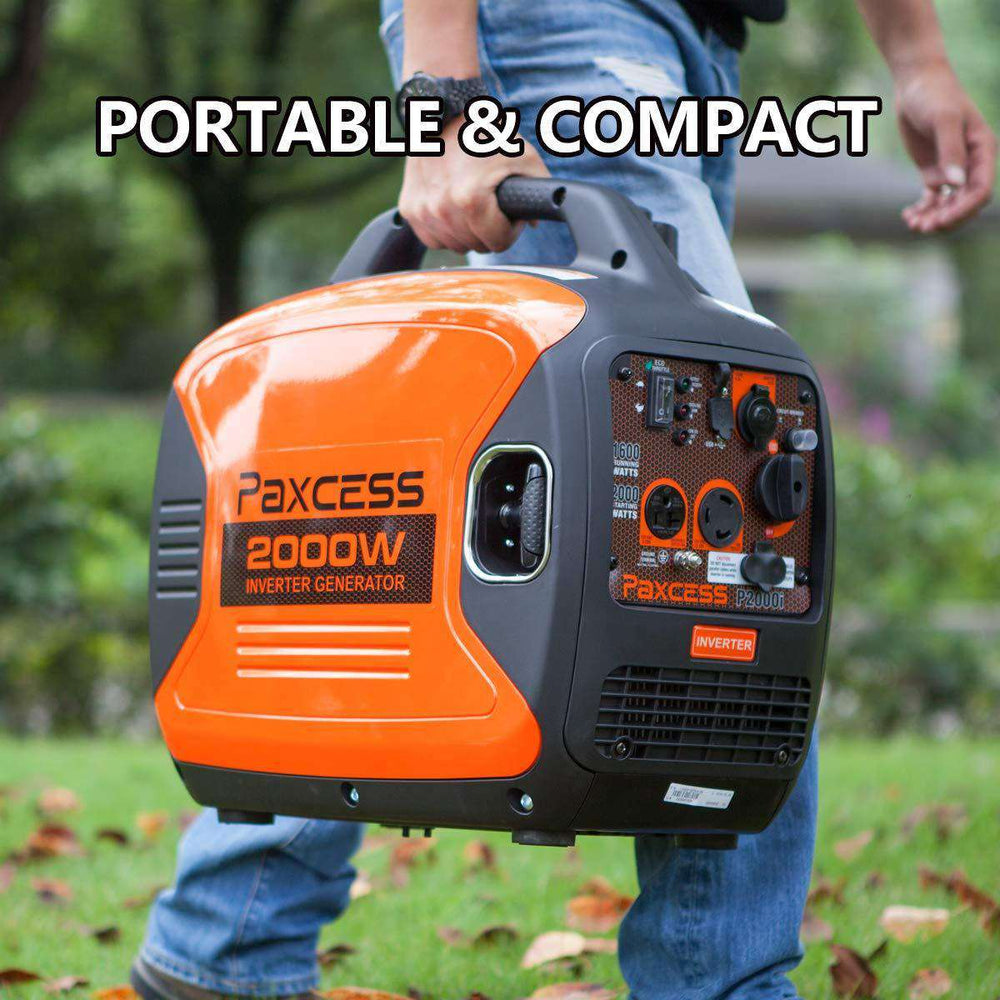 Paxcess P2000i 1600W/2000W Super Quiet Portable Gas Inverter Generator New