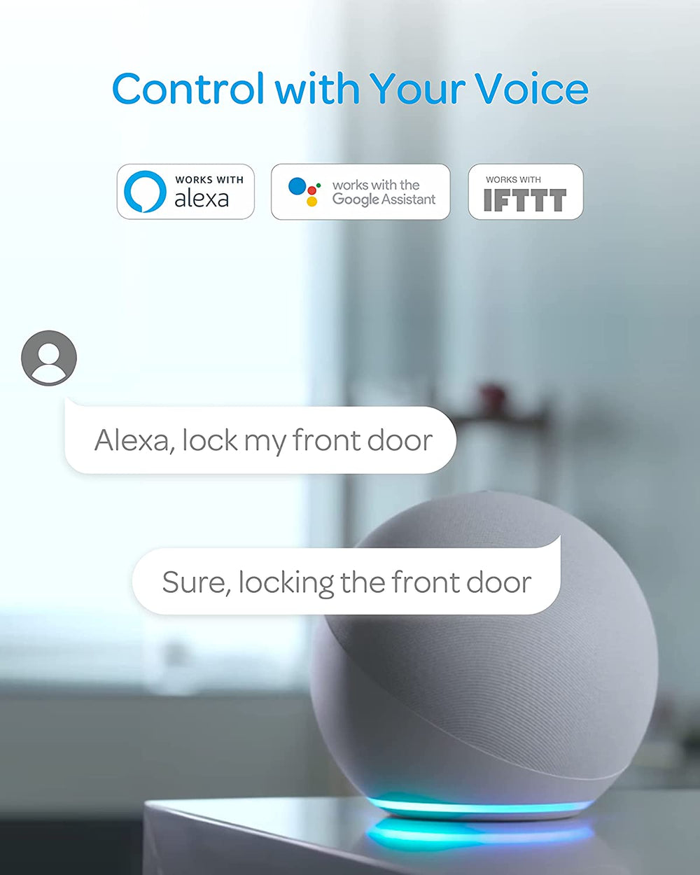 U-Tec U-BOLT-WIFI Bluetooth Enabled and Keypad Smart Deadbolt Door Lock in Black New