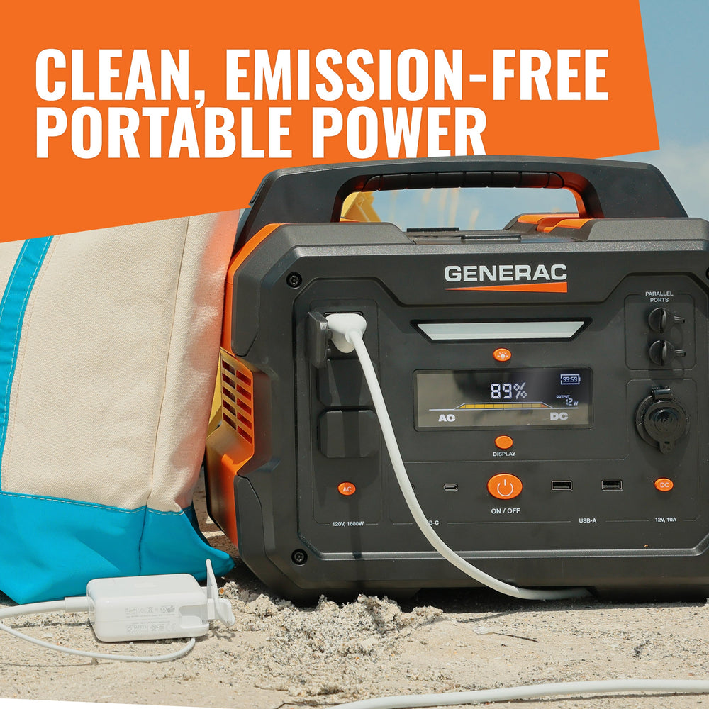 Generac GB1000 1600W/ 3200W 1086Wh Portable Power Station New