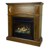 Pleasant Hearth 20,000 BTU 36 in. Compact Convertible Ventless Propane Gas Fireplace in Heritage Oak New