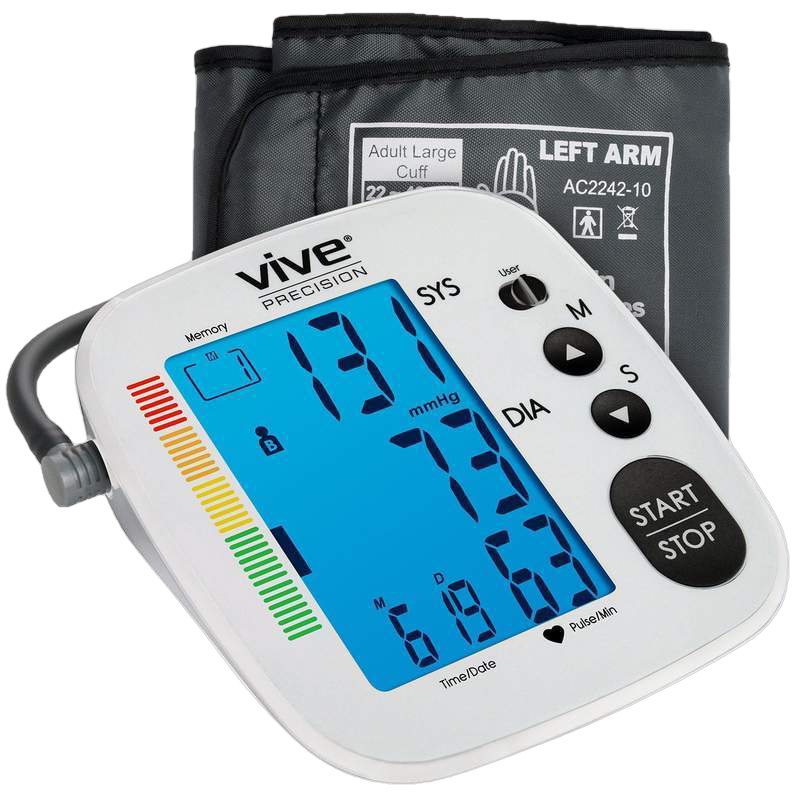 Vive Health Blood Pressure Monitor Silver New