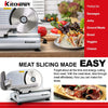 Kitchener 7.5" Stainless Steel Blade Professional Electric Meat Deli Cheese Food Slicer New