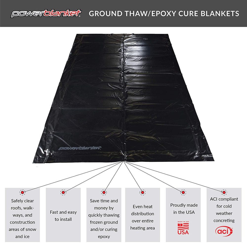 Powerblanket EH0202 2' x 2' Ground Thawing Heating Blanket New