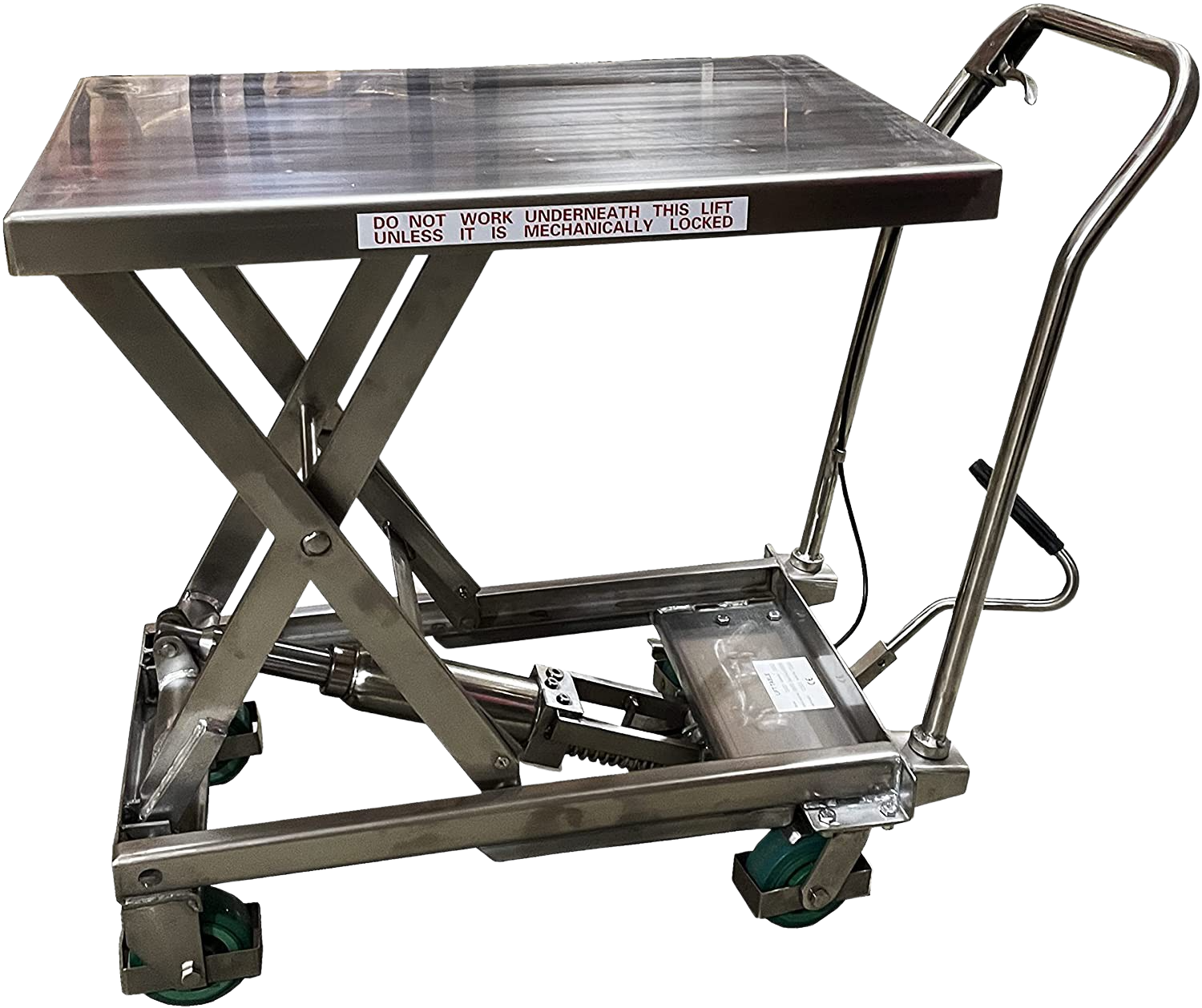 Pake Handling Tools PAKLT03 Stainless Scissor Lift Table 550lb Capacity 32.5