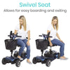 Vive Health MOB1027 4-Wheel Swivel Seat Mobility Scooter Blue New