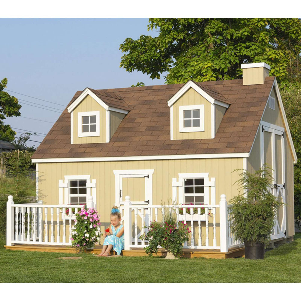 Little Cottage Company 8 ft. x 12 ft. Cape Cod Wood Playhouse DIY Kit New