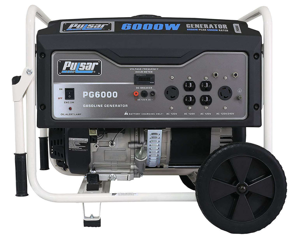 Pulsar PG6000 5000W/6000W Recoil Start Gas Portable Generator New