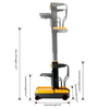 Apollolift A-5001 Electric Mini Order Picker 118" Lifting Height 200 lbs. Capacity New