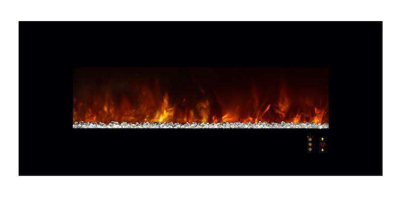 Modern Flames Ambiance CLX2 60" Electric Fireplace w/Black Glassface