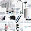 Aquasure AS-PR100E Premier Elite 100 GPD Reverse Osmosis Water Filtration System With Electric Boosting Pump New