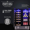 Antarctic Star W515 24 Inch 2 Door Dual Zone Beverage Refrigerator with Digital Memory Temperature Control New