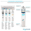 Aquasure AS-PR100E Premier Elite 100 GPD Reverse Osmosis Water Filtration System With Electric Boosting Pump New