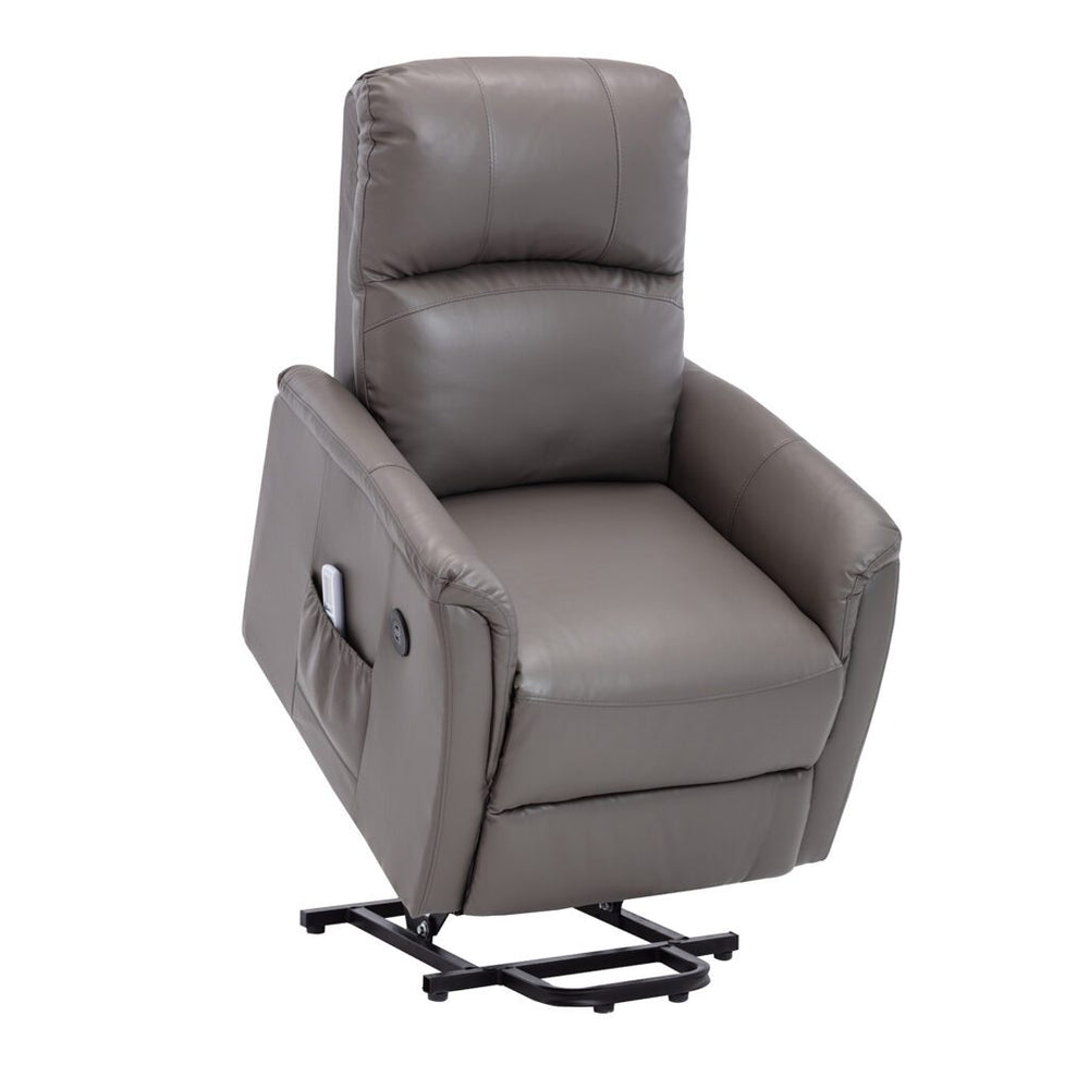 Lifesmart Luxury Leather Power Lift and Recline Massage Chair with Heat Therapy New