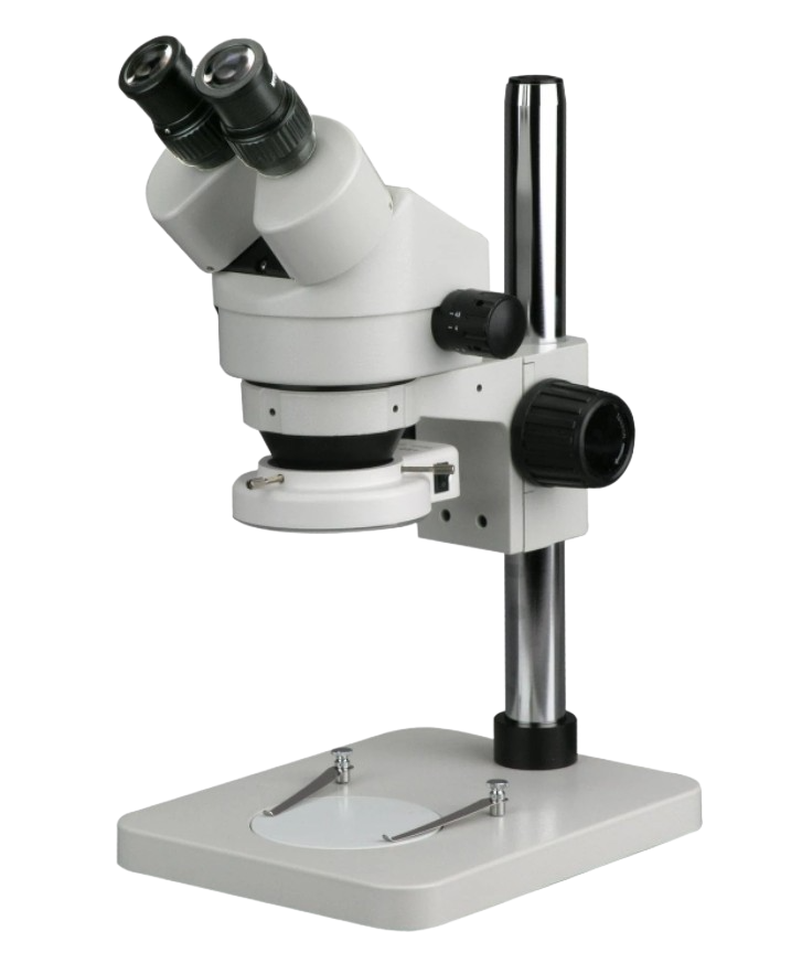 Amscope SM-1BSL-64S-V331 7X - 45X Stereo Binocular Microscope with 14 Inch Pillar Stand and 64 LED Ring Light New