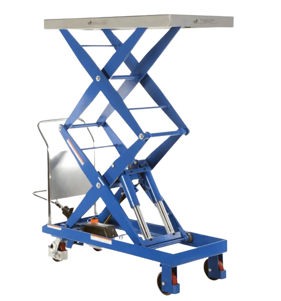 Vestil CART-1500-D-TS 1500 lb. Capacity Steel Hydraulic Elevating Cart Blue New