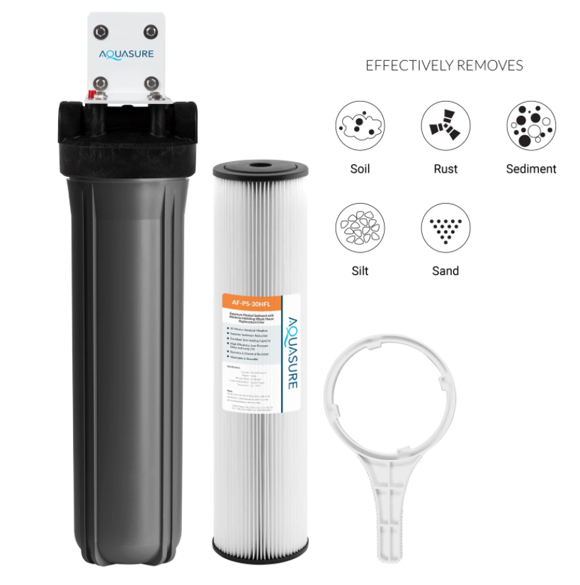 Aquasure AS-SE1500A Signature Elite Series 64,000 Grains Whole House Water Filter System New