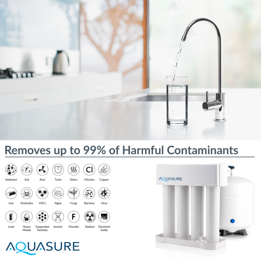 Aquasure AS-SE600A Signature Elite Series 32,000 Grains Whole House Water Filter System New