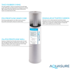 Aquasure AS-F120SCP Fortitude V Series 20 Inch High Flow Whole House Sediment And Carbon Dual Purpose Water Filter New