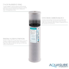 Aquasure AS-F120CB5 Fortitude V Series 20 Inch High Flow Whole House 5 Micron Carbon Block Water Filter New