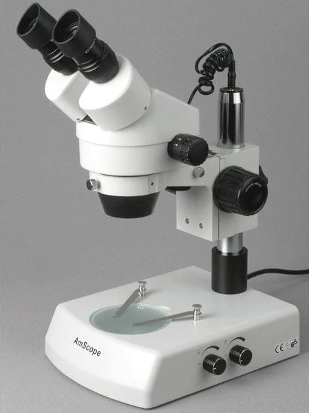 Amscope SM-2BX 3.5X - 45X Binocular Stereo Zoom Microscope with Dual Halogen Lights New