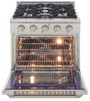 Kucht KNG301 30" Professional Gas Range with 4 Sealed Burners and Convection Oven with NG & LP Options New