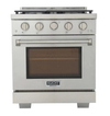 Kucht KFX300 30" Professional Gas Range with 4 Sealed Burners and Convection Oven with NG & LP Options New