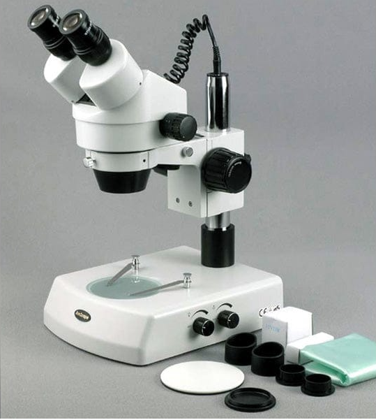 Amscope SM-2BYY 7X - 135X Binocular Stereo Zoom Microscope with Dual Halogen Lights New