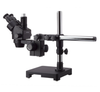 Amscope SM-3T-B 7X - 45X Black Trinocular Stereo Zoom Microscope on Single Arm Boom Stand New