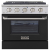 Kucht KNG301 30" Professional Gas Range with 4 Sealed Burners and Convection Oven with NG & LP Options New