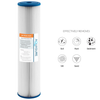 Aquasure AF-PS30-4520 Fortitude V Series 20 Inch High Flow 30 Micron Pleated Sediment Filter New