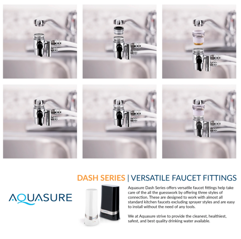 Aquasure AS-D200UF Dash Series Advanced Ultra Filtration Countertop Water Filter New